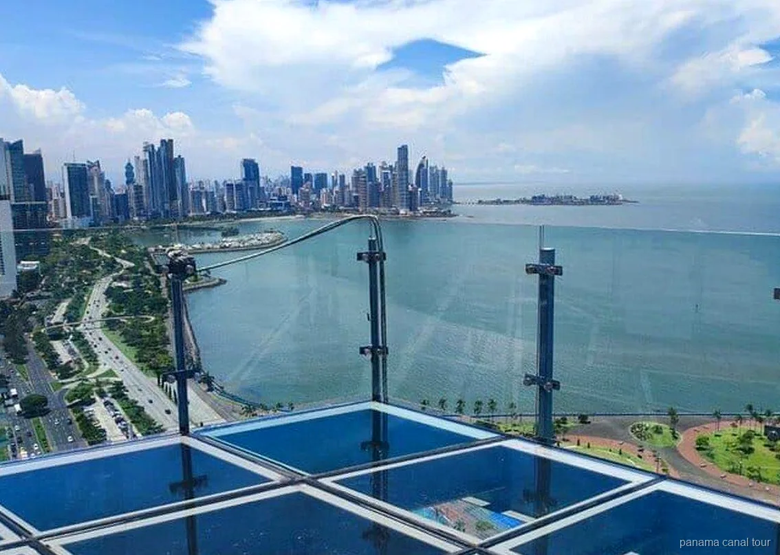 Panama City skyline view from the Amador Causeway